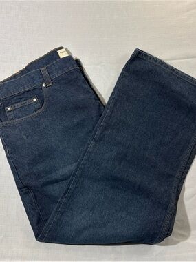 Perry Ellis Straight-Leg Boot Cut Dark Indigo Jeans 40/30
